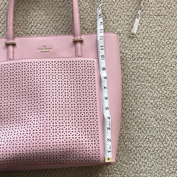 NEW Kate Spade Cedar Street Perforated Taylor Bag Handbag Texture Pink 2014 NWT - Picture 12 of 12